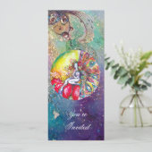 TITANIA, roze gele rode sparren Kaart (Staand voorkant)