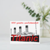 Titanic: 100 jaar onder water briefkaart (Staand voorkant)