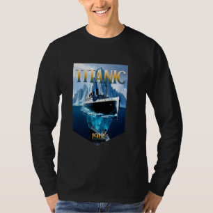  Titanic 1912 RMS Cruise Ship Voyage Mannen Wo T-shirt
