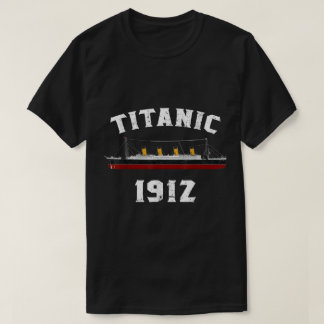 Titanic 1912 Vintage Scheepsontwerp T-shirt