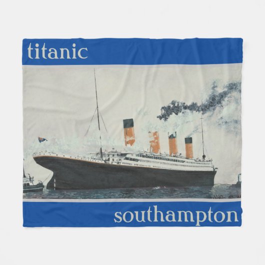 TITANIC  1912 Zee onderzoek Fleece Deken (Voorkant (Horizontaal))
