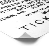 Titanic 3rd Class Adverteren Poster (Hoek)