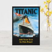 Titanic- Aangepast Poster Kaart (Gele Bloem)