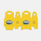 Titanic Birthday Yellow RMS White Star Line Ship Bedankdoosjes (Uitgevouwen)