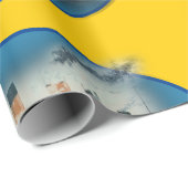 Titanic Birthday Yellow RMS White Star Line Ship Cadeaupapier (Rol Hoek)