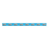 Titanic Blue Ship Grosgrain Lint (Voorkant)