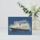 Titanic Blue Southampton 1912 Ship Briefkaart (Staand voorkant)