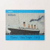 Titanic Blue White Star Line Ship Legpuzzel (Horizontaal)