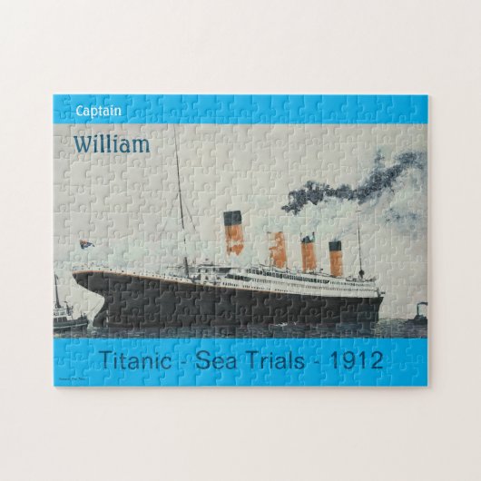 Titanic Blue  White Star Line Ship Legpuzzel (Horizontaal)