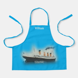 Titanic Blue White Star Line Ship Schort