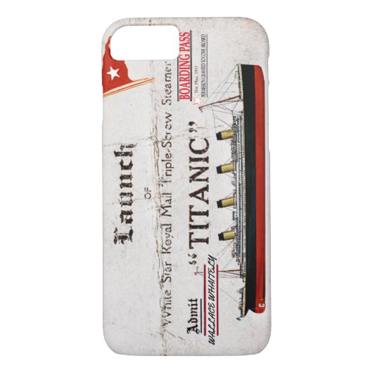 Titanic Boarding Pass Case-Mate iPhone Case (Achterkant)