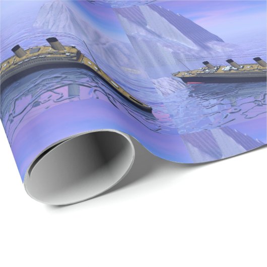 Titanic boat sinking - 3D rendering Cadeaupapier (Rol Hoek)