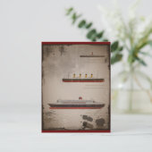 Titanic Carpathia en Mary Briefkaart (Staand voorkant)