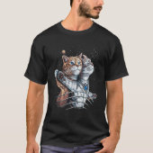 Titanic Cat in Space for Cat T-shirt (Voorkant)