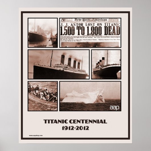 Titanic Centennial Memorial 1912-2012 Poster (Voorkant)