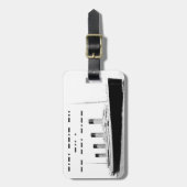 Titanic CQD de MGY Wireless Distress Signal Bagagelabel (Voorkant verticaal)