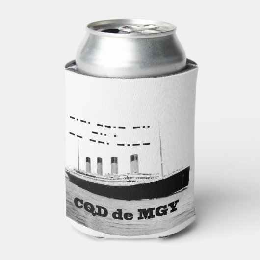 Titanic CQD de MGY Wireless Distress Signal Blikjeskoeler (Blikje Voorkant)