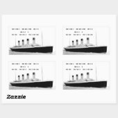 Titanic CQD de MGY Wireless Distress Signal Rechthoekige Sticker (Vel)