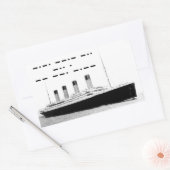 Titanic CQD de MGY Wireless Distress Signal Rechthoekige Sticker (Envelop)
