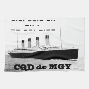 Titanic CQD de MGY Wireless Distress Signal Theedoek