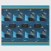 Titanic Cruise Liner Gift Wrapping Paper Cadeaupapier (Vlak)