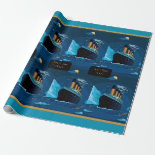 Titanic Cruise Liner Gift Wrapping Paper Cadeaupapier