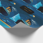 Titanic Cruise Liner Gift Wrapping Paper Cadeaupapier (Hoek)