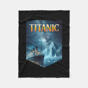 Titanic Cruise Schip Ijsberg 1912 Rms Reis Mannen Fleece Deken