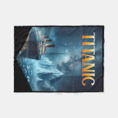 Titanic Cruise Ship Iceberg 1912 RMS Voyage Mannen Fleece Deken (Voorkant (Horizontaal))