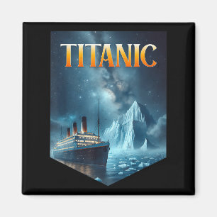 Titanic Cruise Ship Iceberg 1912 RMS Voyage Mannen Magneet