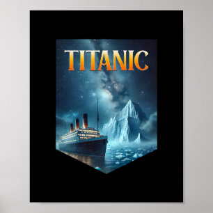 Titanic Cruiseschip Ijsberg 1912 Rms Reis Mannen W Poster