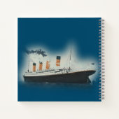 Titanic Dark Blue Zee White Star Line Ship Notitieboek (Achterkant)