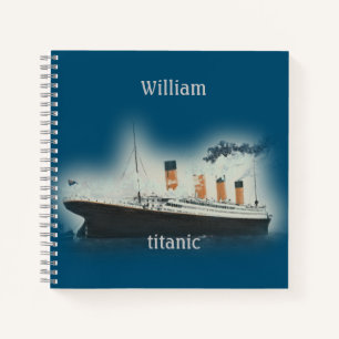 Titanic Dark Blue Zee White Star Line Ship Notitieboek