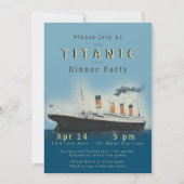 Titanic Dinner Party Invitation Kaart (Voorkant)