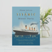 Titanic Dinner Party Invitation Kaart (Staand voorkant)