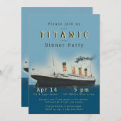 Titanic Dinner Party Invitation Kaart (Voorkant / Achterkant)
