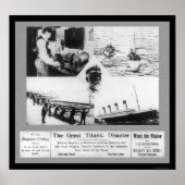 Titanic Disaster Vignettes 1912 Poster (Voorkant)