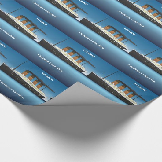 Titanic dive cadeaupapier (Hoek)