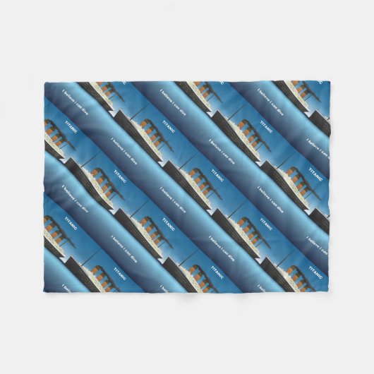 Titanic dive fleece deken (Voorkant (Horizontaal))