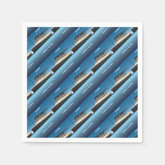 Titanic dive servetten (Voorkant)