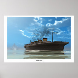 Titanic en Iceberg Poster