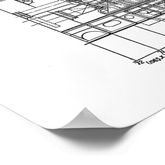 Titanic Engine Profile Plan Poster (Hoek)