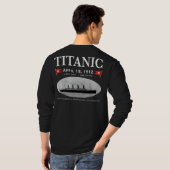 Titanic Ghost Ship Basic Long Meve (donker) T-shirt (Achterkant volledig)