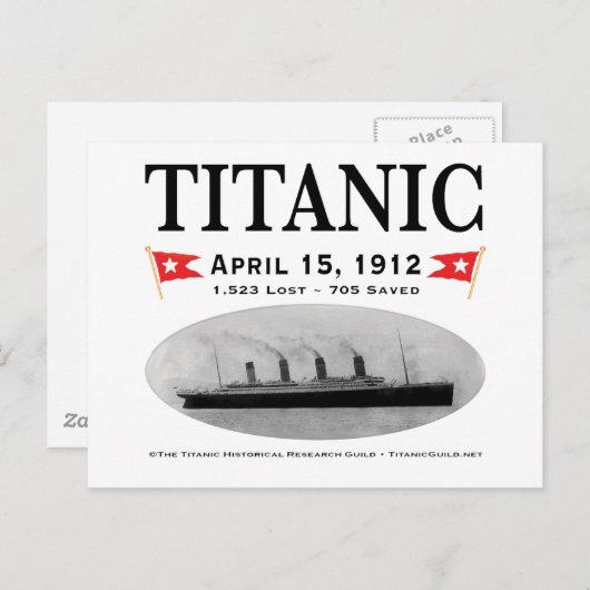 Titanic Ghost Ship Briefkaart (Voorkant / Achterkant)