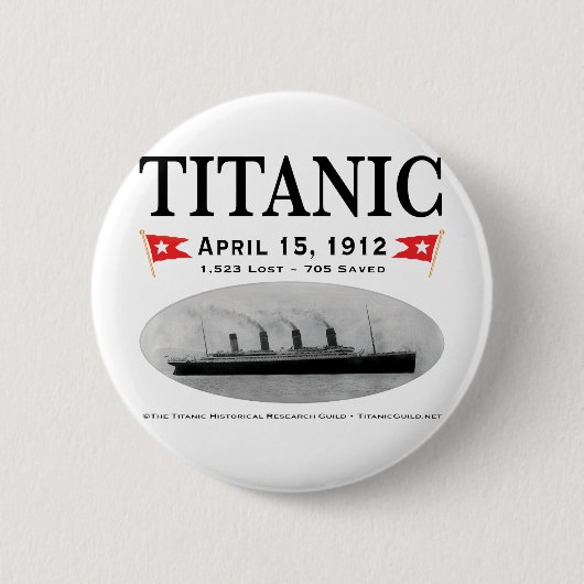 Titanic Ghost Ship Button (rond) (vierkant tegen) (Voorkant)