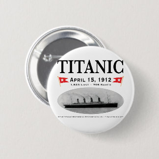 Titanic Ghost Ship Button (rond) (vierkant tegen)