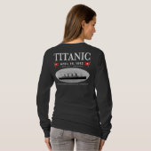 Titanic Ghost Ship Dames Long Meve (donker) T-shirt (Achterkant volledig)