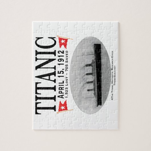 Titanic Ghost Ship Jigzaag Puzzle (wit) Legpuzzel (Verticaal)