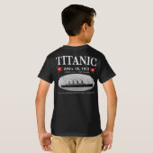 Titanic Ghost Ship Kind's Donkere T-shirt (Achterkant volledig)