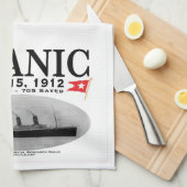 Titanic Ghost Ship Kitchen Towel Tea Towel Theedoek (Quarter Fold)
